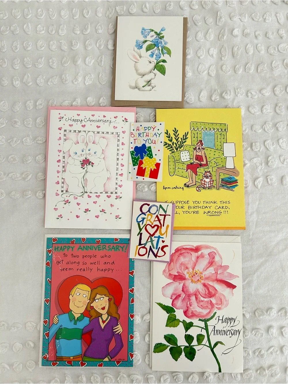 LOT of 25 Brand New Random Greeting Cards w/Envelopes Birthday, Anniversary Etc.